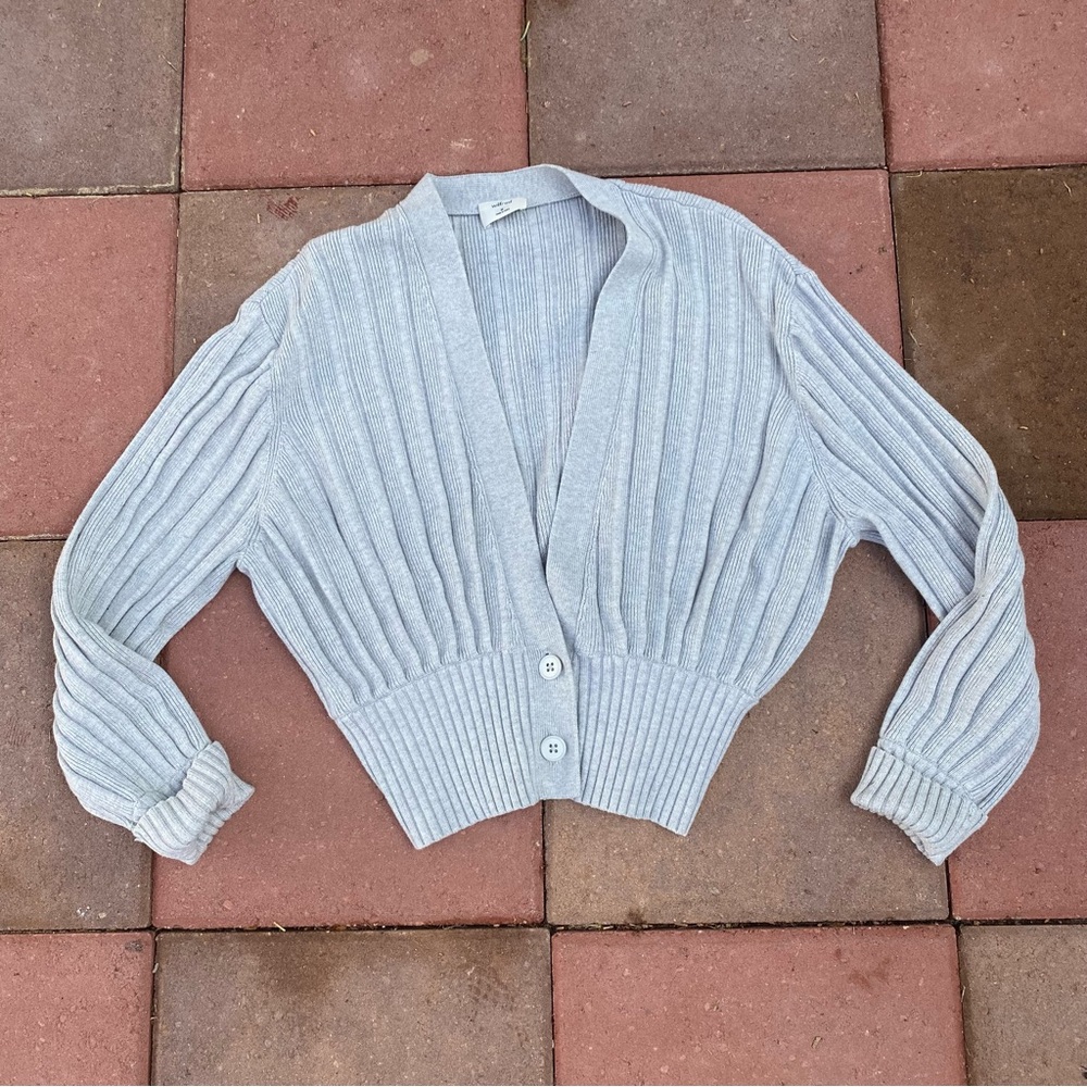 Wilfred crop knit cardigan size m